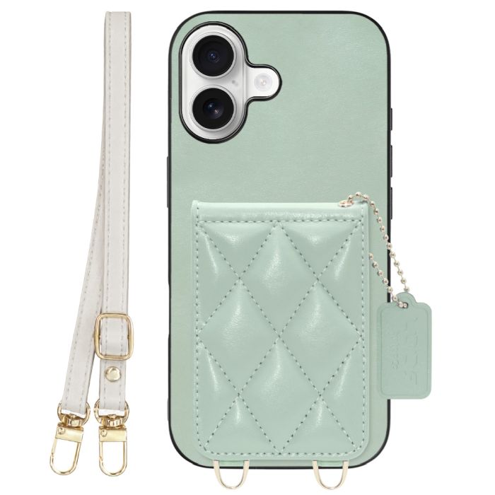 [ LOOF SWEET-SHELL SHOULDER  ] iPhone 17 iPhone17 アイフォン17 iPhone 17 アイフォン 17 スマホケース キルティング加工のカードケース付き ロングストラップ付き マグネット内蔵 カード収納 本革 [ iPhone 17 ]