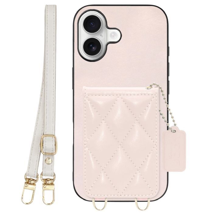 [ LOOF SWEET-SHELL SHOULDER  ] iPhone 17 iPhone17 アイフォン17 iPhone 17 アイフォン 17 スマホケース キルティング加工のカードケース付き ロングストラップ付き マグネット内蔵 カード収納 本革 [ iPhone 17 ]