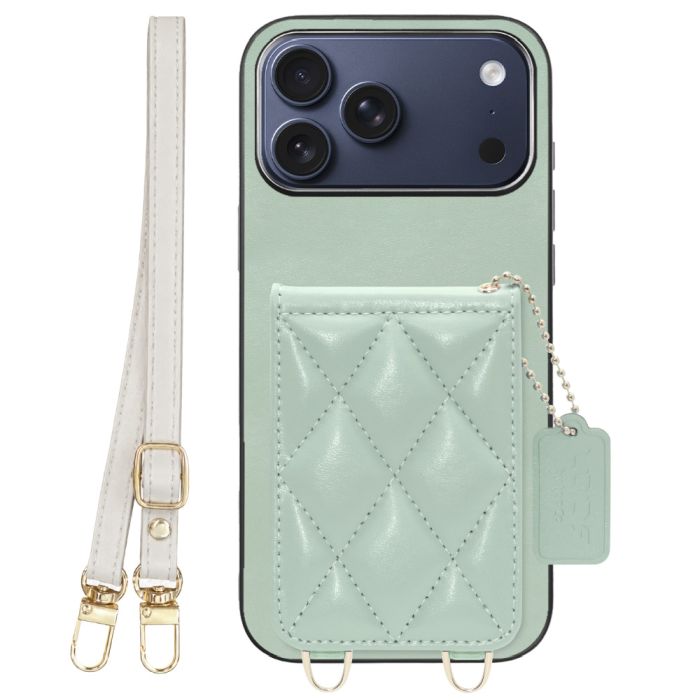 [ LOOF SWEET-SHELL SHOULDER  ] iPhone 17 Pro Max iPhone17 Pro Max アイフォン17 プロ マックス スマホケース キルティング加工のカードケース付き ロングストラップ付き マグネット内蔵 カード収納 本革 [ iPhone 17 Pro Max ]