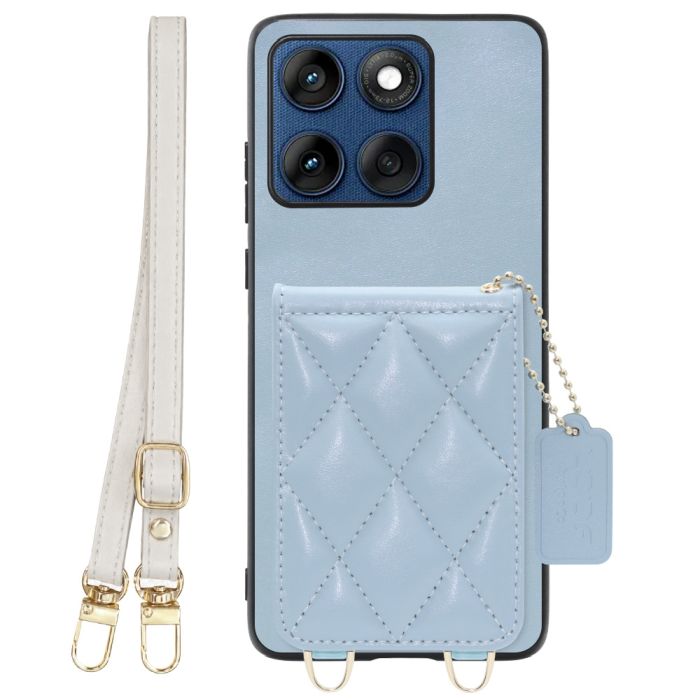 [ LOOF SWEET-SHELL SHOULDER  ] motorola edge 60 モトローラ XT2507-3 XT2507-6 スマホケース キルティング加工のカードケース付き ロングストラップ付き マグネット内蔵 カード収納 本革 [ motorola edge 60 ]