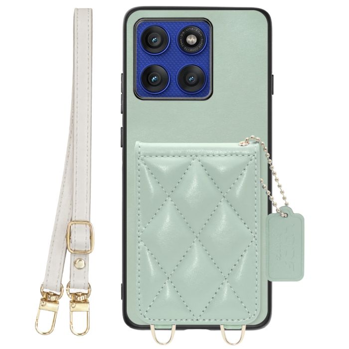 [ LOOF SWEET-SHELL SHOULDER  ] motorola edge 60 pro / 60s pro  スマホケース キルティング加工のカードケース付き ロングストラップ付き マグネット内蔵 カード収納 本革 [ motorola edge 60 pro / 60s pro ]