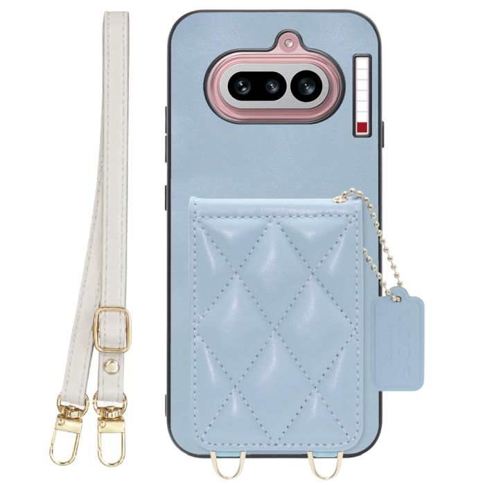 [ LOOF SWEET-SHELL SHOULDER  ] Nothing Phone (4a) A069 スマホケース キルティング加工のカードケース付き ロングストラップ付き マグネット内蔵 カード収納 本革 [ Nothing Phone (4a) ]