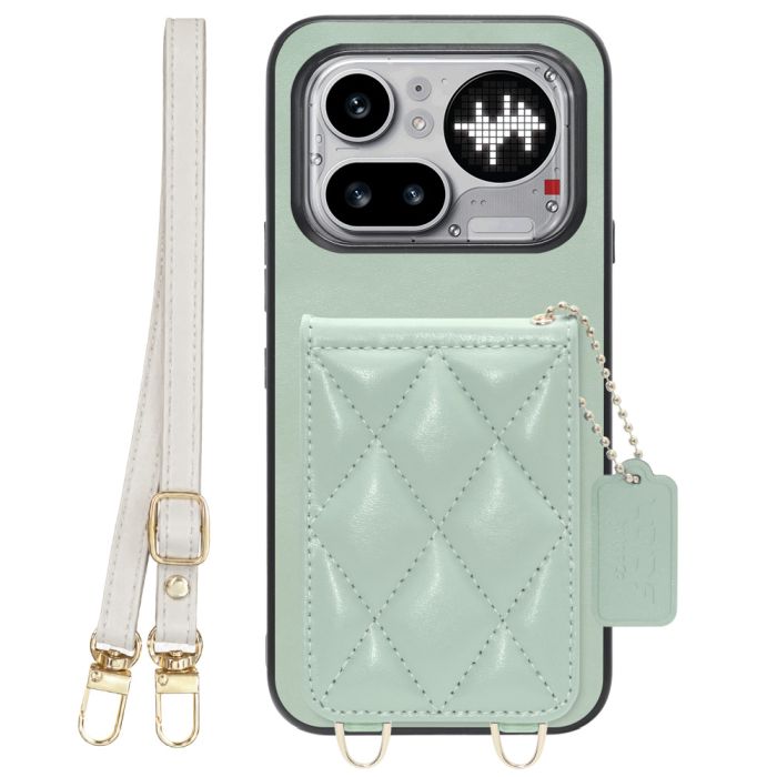 [ LOOF SWEET-SHELL SHOULDER  ] Nothing Phone (4a) Pro A069P スマホケース キルティング加工のカードケース付き ロングストラップ付き マグネット内蔵 カード収納 本革 [ Nothing Phone (4a) Pro ]