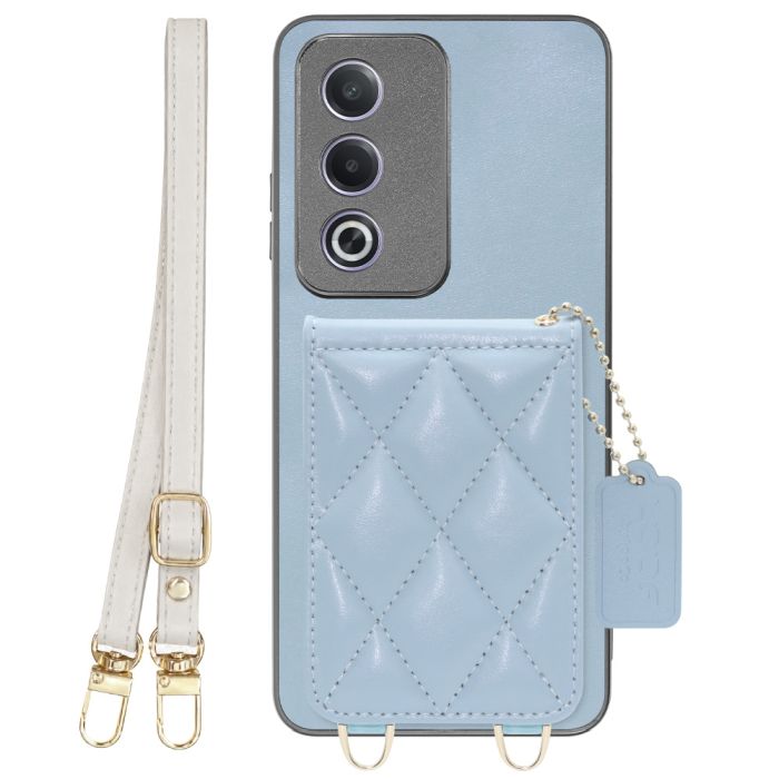 [ LOOF SWEET-SHELL SHOULDER  ] OPPO A3 5G CPH2639 スマホケース キルティング加工のカードケース付き ロングストラップ付き マグネット内蔵 カード収納 本革 [ OPPO A3 5G ]