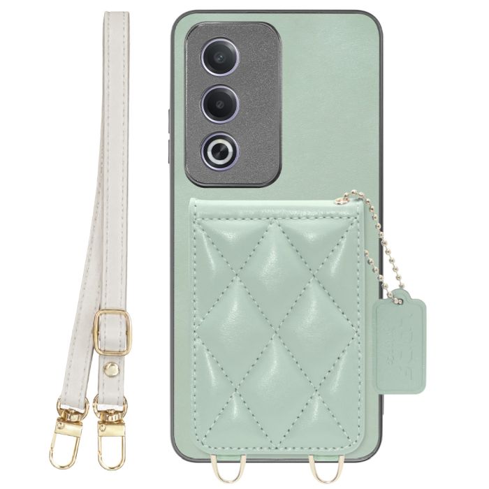 [ LOOF SWEET-SHELL SHOULDER  ] OPPO A3 5G CPH2639 スマホケース キルティング加工のカードケース付き ロングストラップ付き マグネット内蔵 カード収納 本革 [ OPPO A3 5G ]