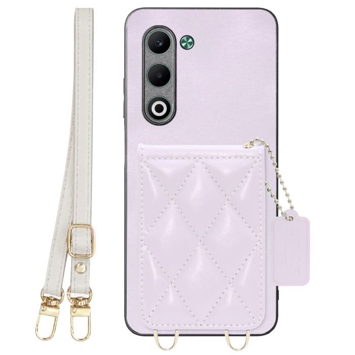 [ LOOF SWEET-SHELL SHOULDER  ] OPPO A5 5G オッポ CPH2735 スマホケース キルティング加工のカードケース付き ロングストラップ付き マグネット内蔵 カード収納 本革 [ OPPO A5 5G ]