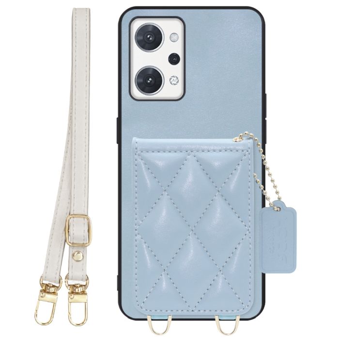 [ LOOF SWEET-SHELL SHOULDER  ] OPPO Reno7 A / Reno9 A OPG04 / CPH2523 reno7a reno 7a reno9a reno 9a スマホケース キルティング加工のカードケース付き ロングストラップ付き マグネット内蔵 カード収納 本革 [ OPPO Reno7 A / Reno9 A ]