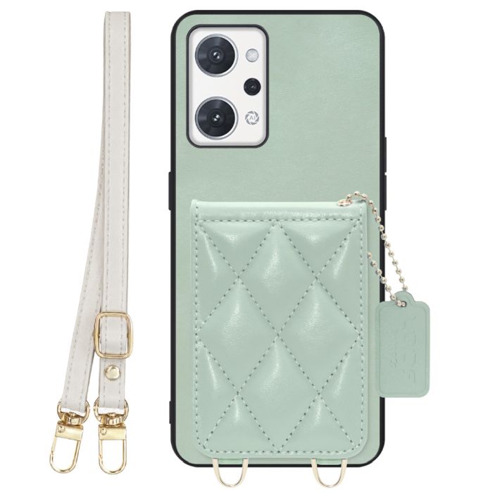 [ LOOF SWEET-SHELL SHOULDER  ] OPPO Reno7 A / Reno9 A OPG04 / CPH2523 reno7a reno 7a reno9a reno 9a スマホケース キルティング加工のカードケース付き ロングストラップ付き マグネット内蔵 カード収納 本革 [ OPPO Reno7 A / Reno9 A ]