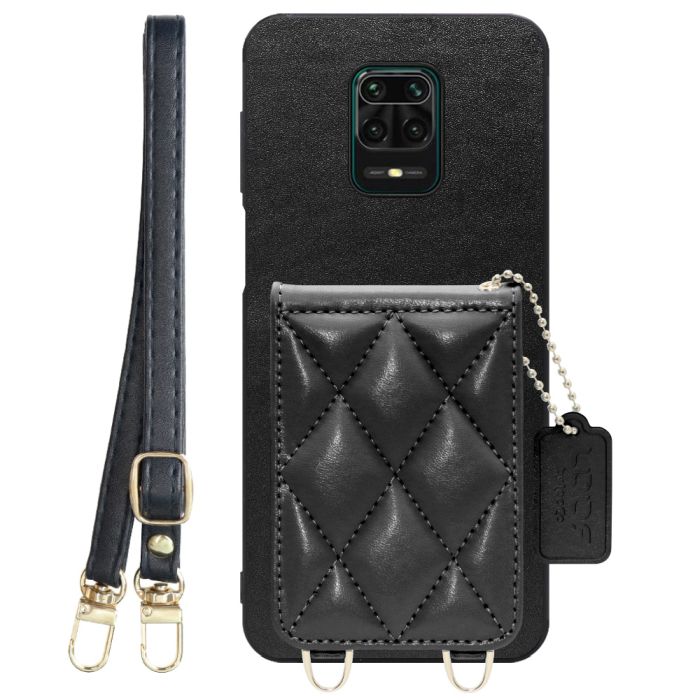 [ LOOF SWEET-SHELL SHOULDER  ] Xiaomi Redmi Note 9S redminote9s note9S redminote スマホケース キルティング加工のカードケース付き ロングストラップ付き マグネット内蔵 カード収納 本革 [ Redmi Note 9S ]