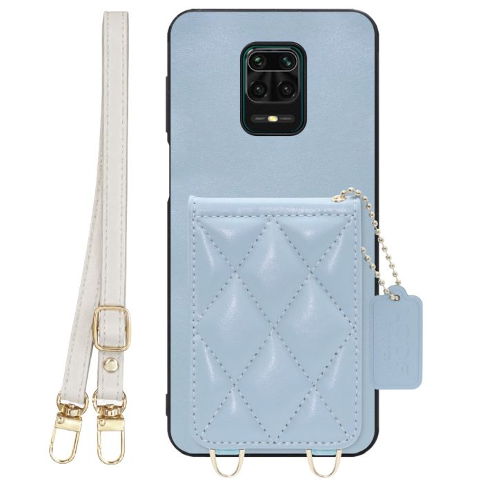 [ LOOF SWEET-SHELL SHOULDER  ] Xiaomi Redmi Note 9S redminote9s note9S redminote スマホケース キルティング加工のカードケース付き ロングストラップ付き マグネット内蔵 カード収納 本革 [ Redmi Note 9S ]