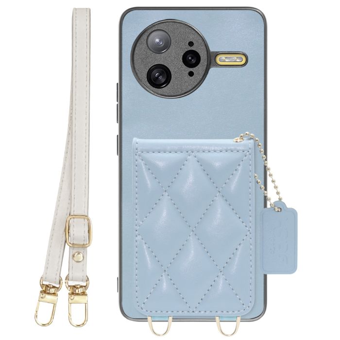 [ LOOF SWEET-SHELL SHOULDER  ] POCO F7 Ultra Xiaomi シャオミ スマホケース キルティング加工のカードケース付き ロングストラップ付き マグネット内蔵 カード収納 本革 [ POCO F7 Ultra ]
