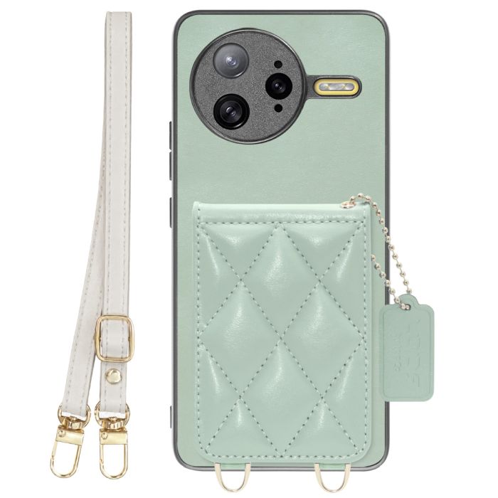 [ LOOF SWEET-SHELL SHOULDER  ] POCO F7 Ultra Xiaomi シャオミ スマホケース キルティング加工のカードケース付き ロングストラップ付き マグネット内蔵 カード収納 本革 [ POCO F7 Ultra ]