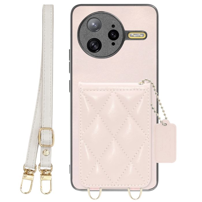 [ LOOF SWEET-SHELL SHOULDER  ] POCO F7 Ultra Xiaomi シャオミ スマホケース キルティング加工のカードケース付き ロングストラップ付き マグネット内蔵 カード収納 本革 [ POCO F7 Ultra ]