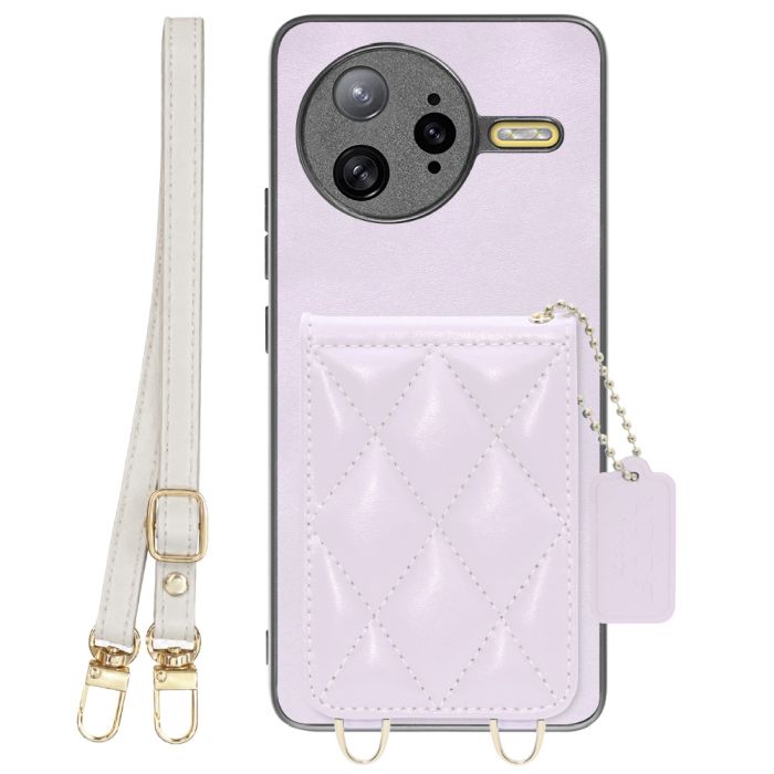 [ LOOF SWEET-SHELL SHOULDER  ] POCO F7 Ultra Xiaomi シャオミ スマホケース キルティング加工のカードケース付き ロングストラップ付き マグネット内蔵 カード収納 本革 [ POCO F7 Ultra ]