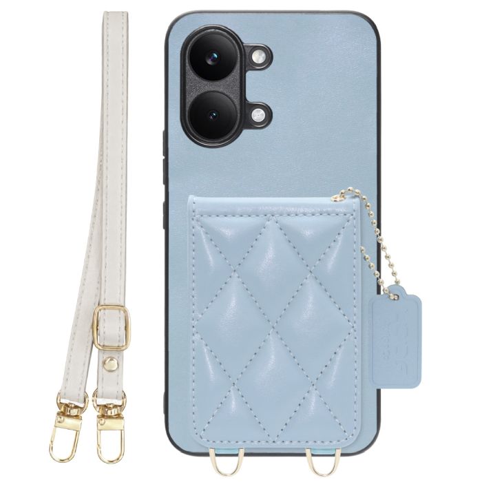 [ LOOF SWEET-SHELL SHOULDER  ] POCO X8 Pro Max Xiaomi シャオミ スマホケース キルティング加工のカードケース付き ロングストラップ付き マグネット内蔵 カード収納 本革 [ POCO X8 Pro Max ]