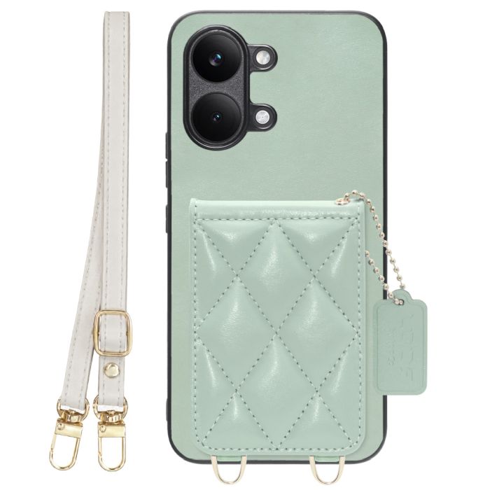 [ LOOF SWEET-SHELL SHOULDER  ] POCO X8 Pro Max Xiaomi シャオミ スマホケース キルティング加工のカードケース付き ロングストラップ付き マグネット内蔵 カード収納 本革 [ POCO X8 Pro Max ]