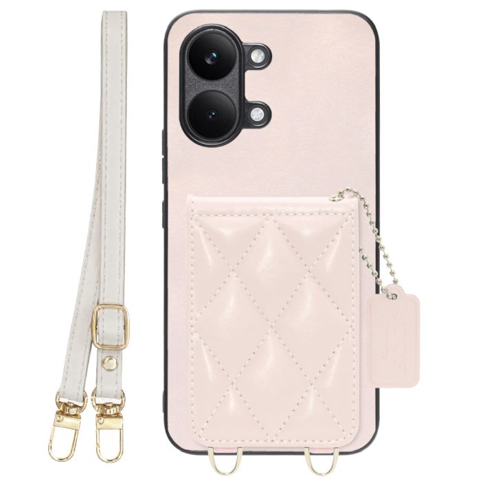 [ LOOF SWEET-SHELL SHOULDER  ] POCO X8 Pro Max Xiaomi シャオミ スマホケース キルティング加工のカードケース付き ロングストラップ付き マグネット内蔵 カード収納 本革 [ POCO X8 Pro Max ]
