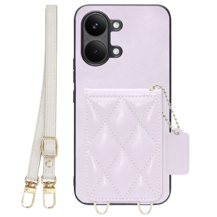 [ LOOF SWEET-SHELL SHOULDER  ] POCO X8 Pro Max Xiaomi シャオミ スマホケース キルティング加工のカードケース付き ロングストラップ付き マグネット内蔵 カード収納 本革 [ POCO X8 Pro Max ]
