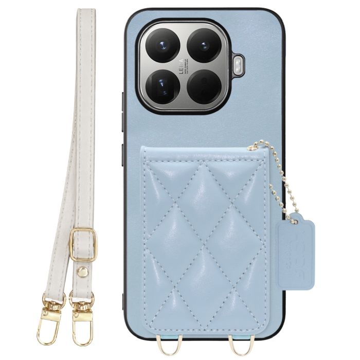 [ LOOF SWEET-SHELL SHOULDER  ] Xiaomi 15T Pro シャオミ 15T Pro スマホケース キルティング加工のカードケース付き ロングストラップ付き マグネット内蔵 カード収納 本革 [ Xiaomi 15T Pro ]
