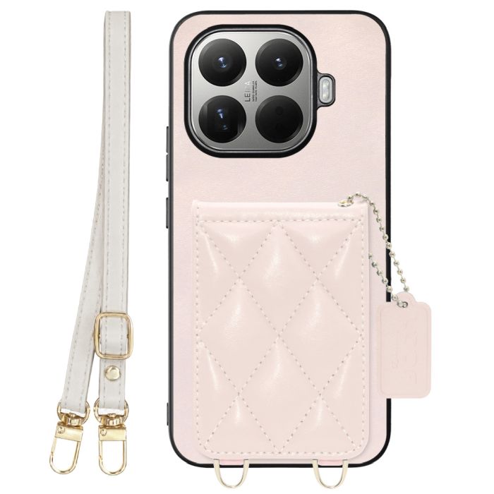 [ LOOF SWEET-SHELL SHOULDER  ] Xiaomi 15T Pro シャオミ 15T Pro スマホケース キルティング加工のカードケース付き ロングストラップ付き マグネット内蔵 カード収納 本革 [ Xiaomi 15T Pro ]