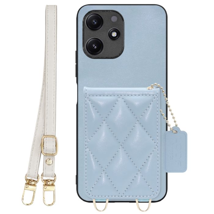 [ LOOF SWEET-SHELL SHOULDER  ] Xiaomi Redmi 12 5G XIG03 Redmi12 5G スマホケース キルティング加工のカードケース付き ロングストラップ付き マグネット内蔵 カード収納 本革 [ Xiaomi Redmi 12 5G ]