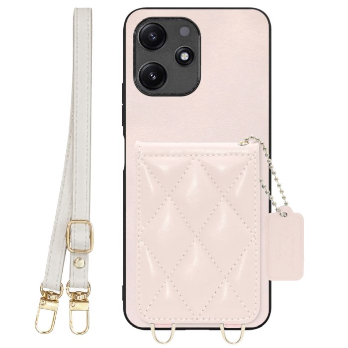 [ LOOF SWEET-SHELL SHOULDER  ] Xiaomi Redmi 12 5G XIG03 Redmi12 5G スマホケース キルティング加工のカードケース付き ロングストラップ付き マグネット内蔵 カード収納 本革 [ Xiaomi Redmi 12 5G ]
