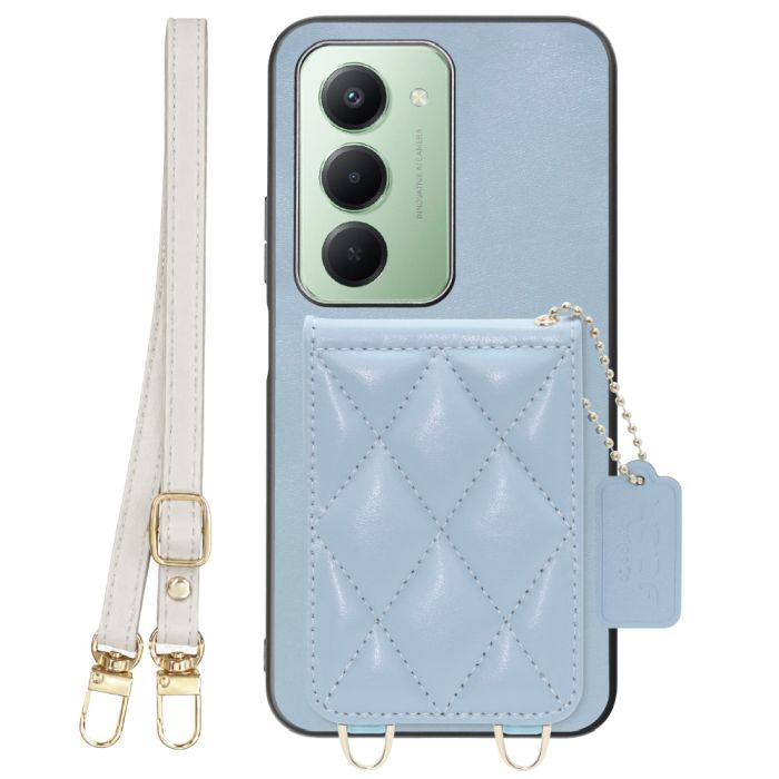 [ LOOF SWEET-SHELL SHOULDER  ] Xiaomi REDMI 15 5G  スマホケース キルティング加工のカードケース付き ロングストラップ付き マグネット内蔵 カード収納 本革 [ Xiaomi REDMI 15 5G ]