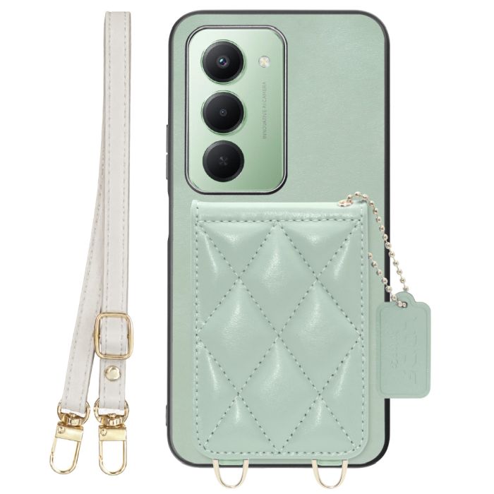 [ LOOF SWEET-SHELL SHOULDER  ] Xiaomi REDMI 15 5G  スマホケース キルティング加工のカードケース付き ロングストラップ付き マグネット内蔵 カード収納 本革 [ Xiaomi REDMI 15 5G ]
