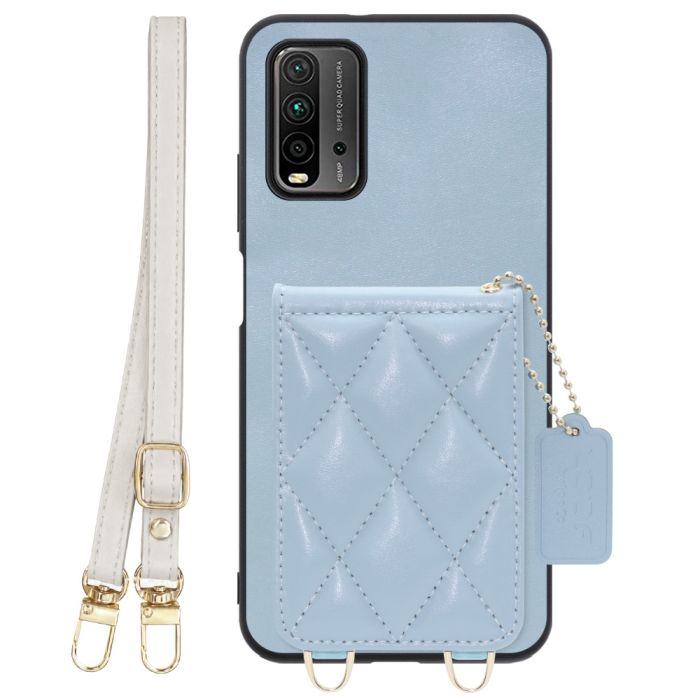 [ LOOF SWEET-SHELL SHOULDER  ] Xiaomi Redmi 9T redmi9t スマホケース キルティング加工のカードケース付き ロングストラップ付き マグネット内蔵 カード収納 本革 [ Redmi 9T ]