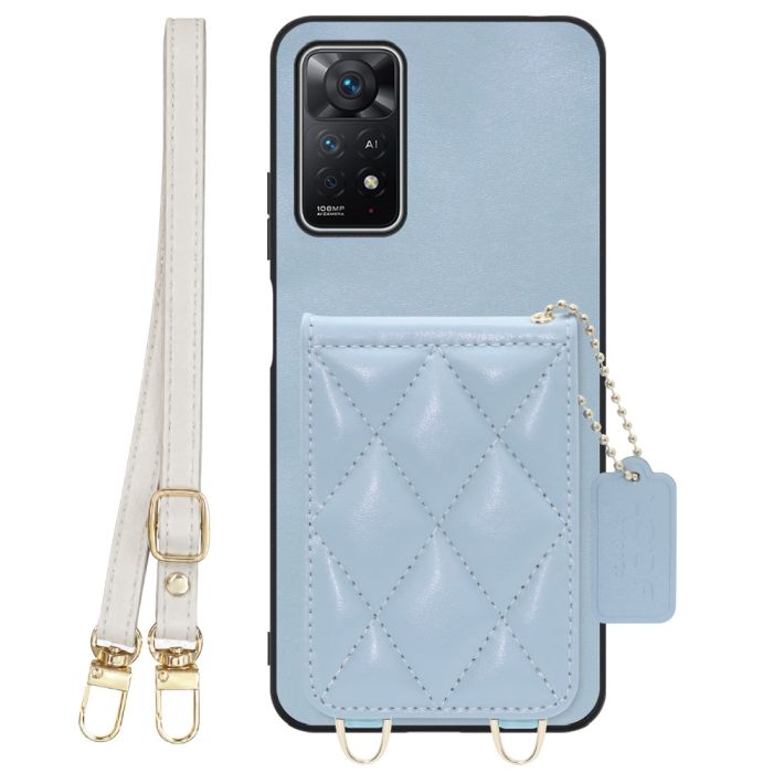 [ LOOF SWEET-SHELL SHOULDER  ] Xiaomi Redmi Note 11 Pro 5G redminote11pro5g note11pro 11pro スマホケース キルティング加工のカードケース付き ロングストラップ付き マグネット内蔵 カード収納 本革 [ Redmi Note 11 Pro 5G ]