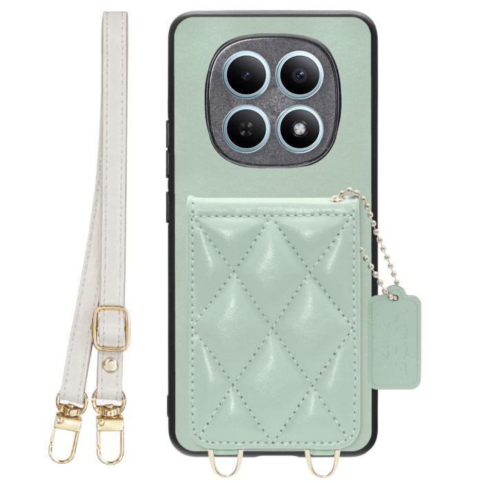 [ LOOF SWEET-SHELL SHOULDER  ] REDMI Note 15 5G Xiaomi 25098RA98G スマホケース キルティング加工のカードケース付き ロングストラップ付き マグネット内蔵 カード収納 本革 [ REDMI Note 15 5G ]