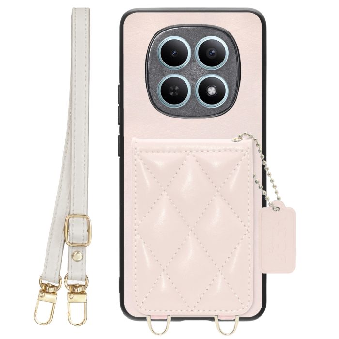 [ LOOF SWEET-SHELL SHOULDER  ] REDMI Note 15 5G Xiaomi 25098RA98G スマホケース キルティング加工のカードケース付き ロングストラップ付き マグネット内蔵 カード収納 本革 [ REDMI Note 15 5G ]