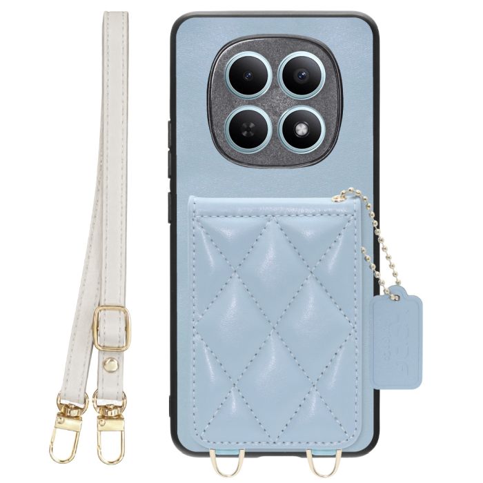 [ LOOF SWEET-SHELL SHOULDER  ] POCO M8 5G Xiaomi 25118PC98G スマホケース キルティング加工のカードケース付き ロングストラップ付き マグネット内蔵 カード収納 本革 [ POCO M8 5G ]