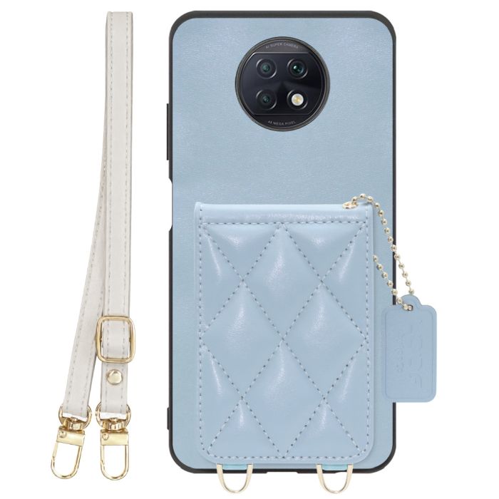 [ LOOF SWEET-SHELL SHOULDER  ] Xiaomi Redmi Note 9T redminote9t redminote note9t スマホケース キルティング加工のカードケース付き ロングストラップ付き マグネット内蔵 カード収納 本革 [ Redmi Note 9T ]