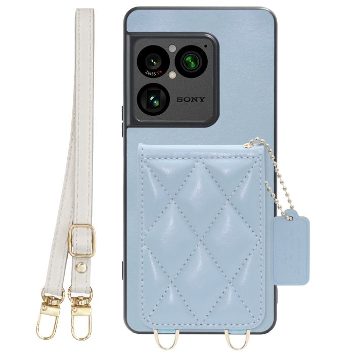 [ LOOF SWEET-SHELL SHOULDER  ] Xperia 1 VIII XQ-GE44 SO-51G スマホケース キルティング加工のカードケース付き ロングストラップ付き マグネット内蔵 カード収納 本革 [ Xperia 1 VIII ]