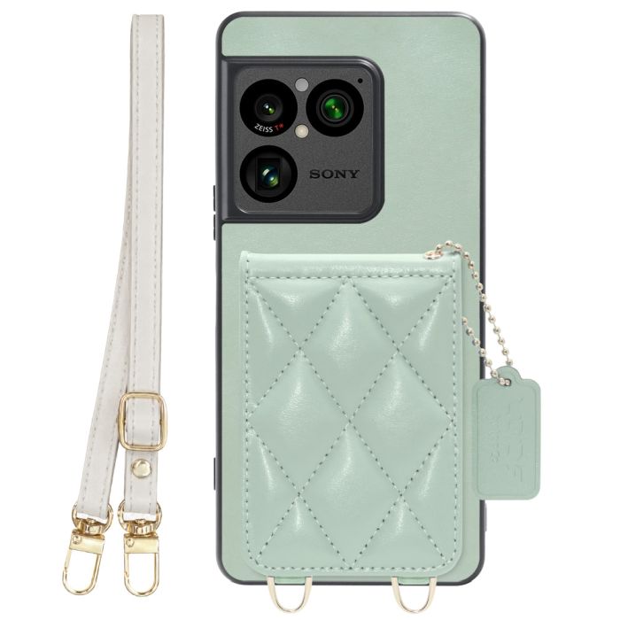 [ LOOF SWEET-SHELL SHOULDER  ] Xperia 1 VIII XQ-GE44 SO-51G スマホケース キルティング加工のカードケース付き ロングストラップ付き マグネット内蔵 カード収納 本革 [ Xperia 1 VIII ]