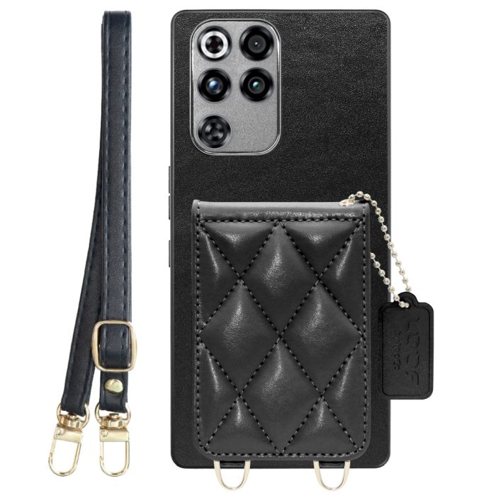 [ LOOF SWEET-SHELL SHOULDER  ] REDMAGIC 11 Pro NX809J ZTE nubia スマホケース キルティング加工のカードケース付き ロングストラップ付き マグネット内蔵 カード収納 本革 [ REDMAGIC 11 Pro ]