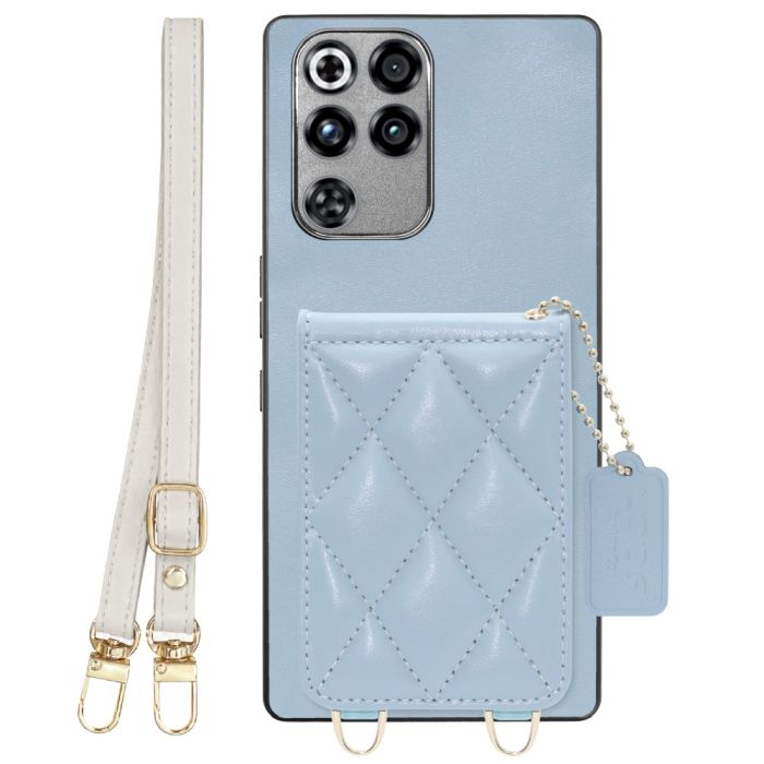 [ LOOF SWEET-SHELL SHOULDER  ] REDMAGIC 11 Pro NX809J ZTE nubia スマホケース キルティング加工のカードケース付き ロングストラップ付き マグネット内蔵 カード収納 本革 [ REDMAGIC 11 Pro ]