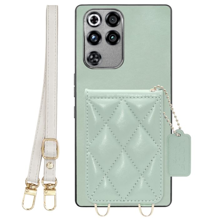 [ LOOF SWEET-SHELL SHOULDER  ] REDMAGIC 11 Pro NX809J ZTE nubia スマホケース キルティング加工のカードケース付き ロングストラップ付き マグネット内蔵 カード収納 本革 [ REDMAGIC 11 Pro ]