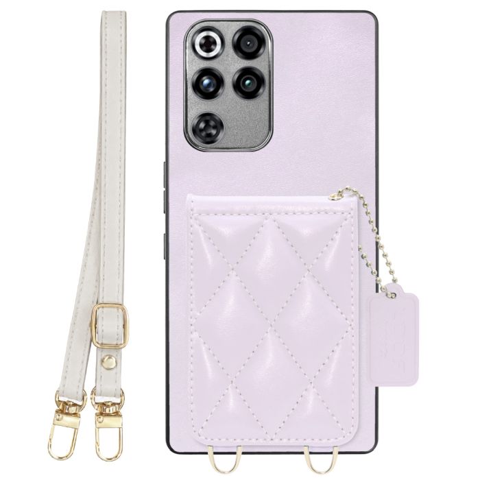 [ LOOF SWEET-SHELL SHOULDER  ] REDMAGIC 11 Pro NX809J ZTE nubia スマホケース キルティング加工のカードケース付き ロングストラップ付き マグネット内蔵 カード収納 本革 [ REDMAGIC 11 Pro ]