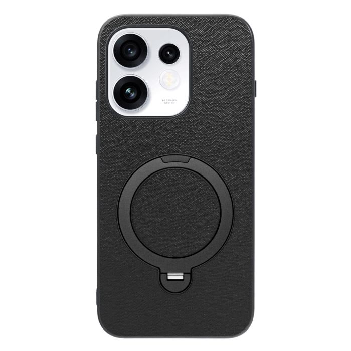 [ LOOF CASUAL MAG-RING Series ] OPPO Reno16 5G CPH2865 スマホケース 背面 ケース カバー ハードケース マグネット内蔵の薄型多機能リング付 スタンド [ OPPO Reno16 5G ]