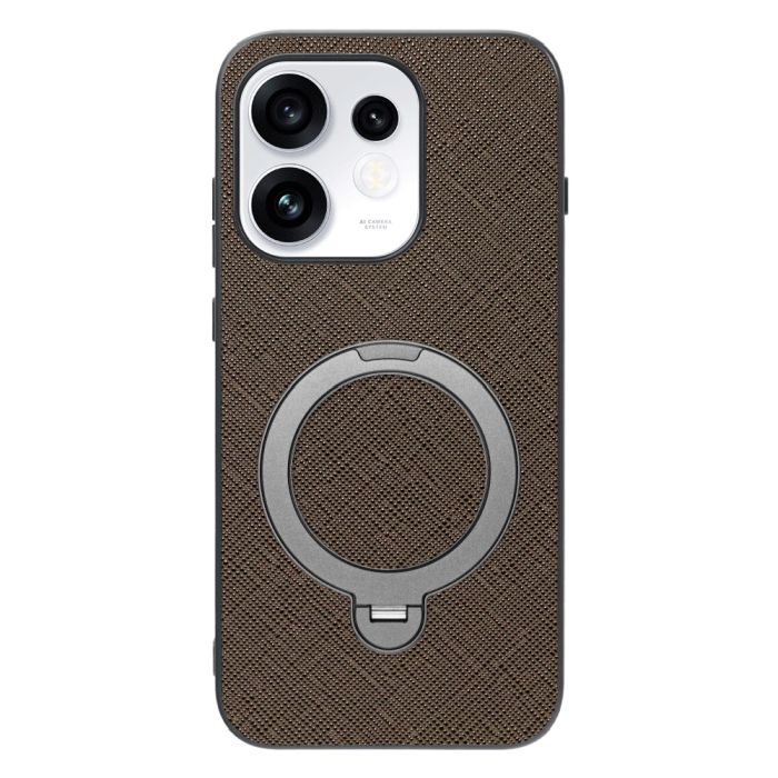 [ LOOF CASUAL MAG-RING Series ] OPPO Reno16 5G CPH2865 スマホケース 背面 ケース カバー ハードケース マグネット内蔵の薄型多機能リング付 スタンド [ OPPO Reno16 5G ]