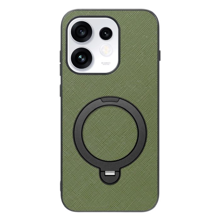 [ LOOF CASUAL MAG-RING Series ] OPPO Reno16 5G CPH2865 スマホケース 背面 ケース カバー ハードケース マグネット内蔵の薄型多機能リング付 スタンド [ OPPO Reno16 5G ]