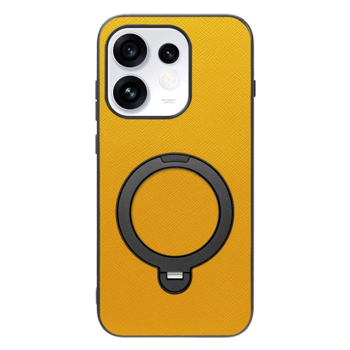[ LOOF CASUAL MAG-RING Series ] OPPO Reno16 5G CPH2865 スマホケース 背面 ケース カバー ハードケース マグネット内蔵の薄型多機能リング付 スタンド [ OPPO Reno16 5G ]