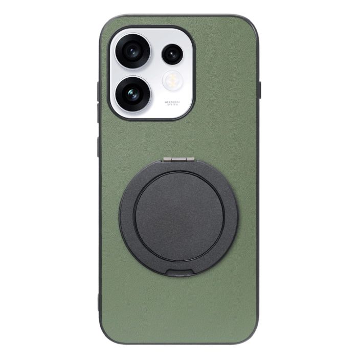 [ LOOF RING-SHELL (シンプル Ver.) ] OPPO Reno16 5G CPH2865 スマホケース 背面 ケース カバー ハードケース スマホリング リング付き 本革 ストラップホール [ OPPO Reno16 5G ]