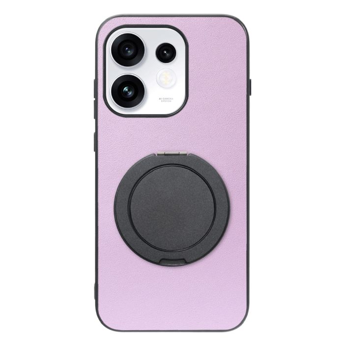[ LOOF RING-SHELL (シンプル Ver.) ] OPPO Reno16 5G CPH2865 スマホケース 背面 ケース カバー ハードケース スマホリング リング付き 本革 ストラップホール [ OPPO Reno16 5G ]