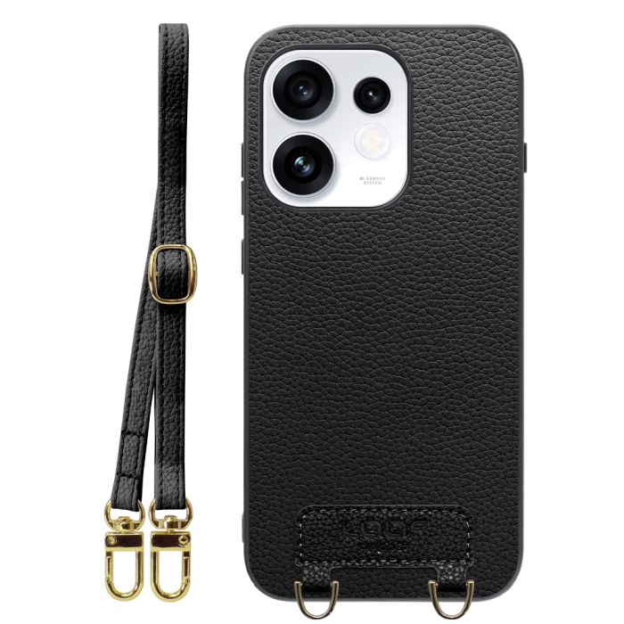 [ LOOF LUXURY-SHELL SHOULDER ] OPPO Reno16 5G CPH2865 ショルダーストラップ付き シンプルでスマート 本革 シェル型ケース ショルダー ストラップ スマホショルダー [ OPPO Reno16 5G ]