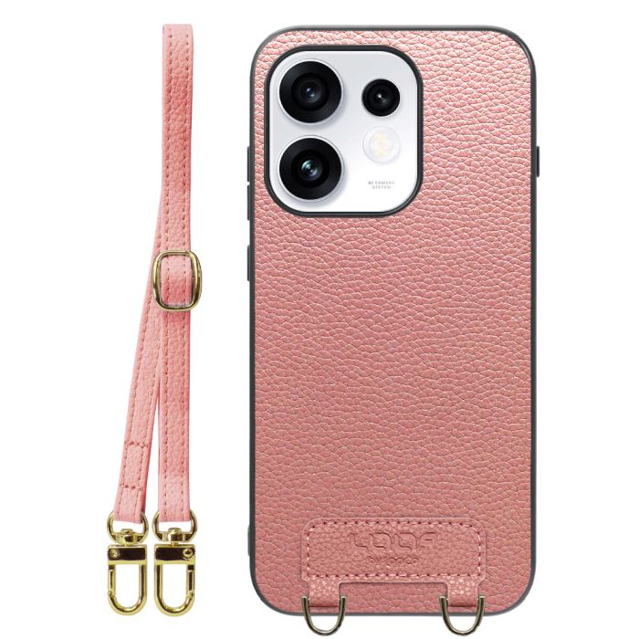 [ LOOF LUXURY-SHELL SHOULDER ] OPPO Reno16 5G CPH2865 ショルダーストラップ付き シンプルでスマート 本革 シェル型ケース ショルダー ストラップ スマホショルダー [ OPPO Reno16 5G ]