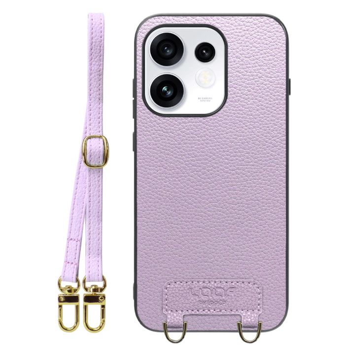 [ LOOF LUXURY-SHELL SHOULDER ] OPPO Reno16 5G CPH2865 ショルダーストラップ付き シンプルでスマート 本革 シェル型ケース ショルダー ストラップ スマホショルダー [ OPPO Reno16 5G ]