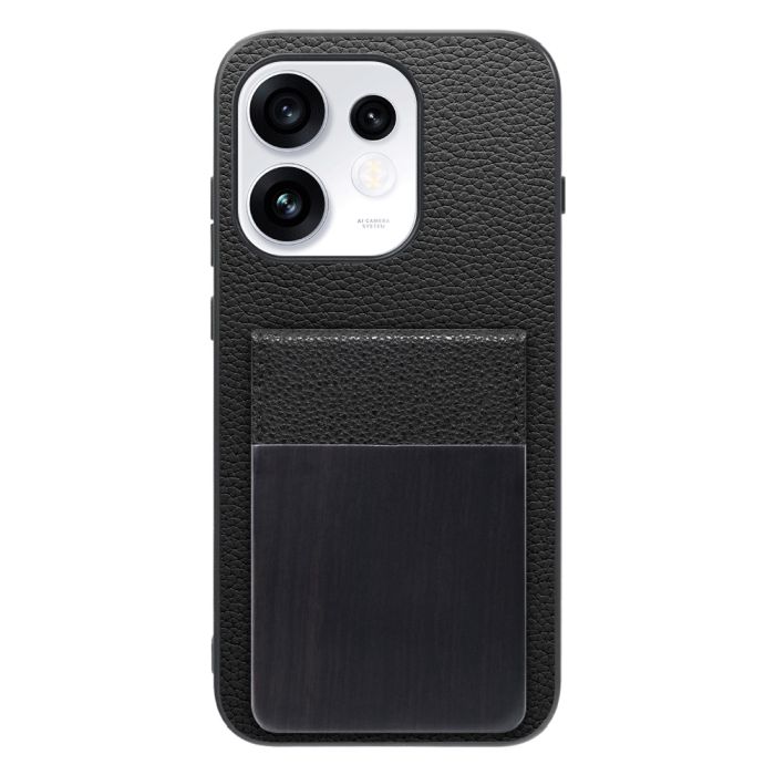 [ LOOF NATURE-SHELL ] OPPO Reno16 5G CPH2865 ケース 背面 カード収納 カード入れ カードポケット カバー スマホケース 天然木 本革 [ OPPO Reno16 5G ]